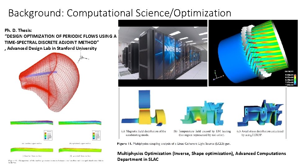 Background: Computational Science/Optimization Ph. D. Thesis: “DESIGN OPTIMIZATION OF PERIODIC FLOWS USING A TIME-SPECTRAL