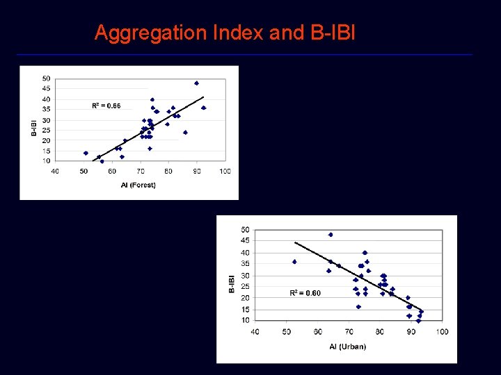 Aggregation Index and B-IBI 