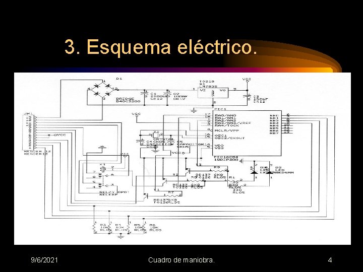 3. Esquema eléctrico. 9/6/2021 Cuadro de maniobra. 4 