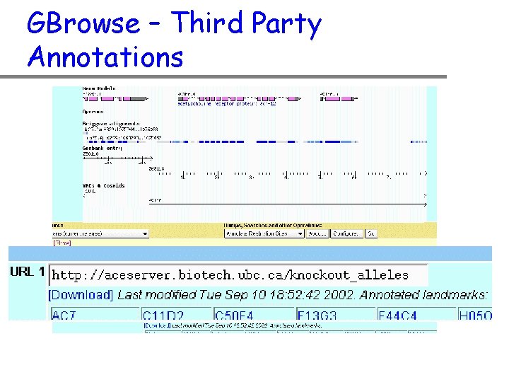 GBrowse – Third Party Annotations 