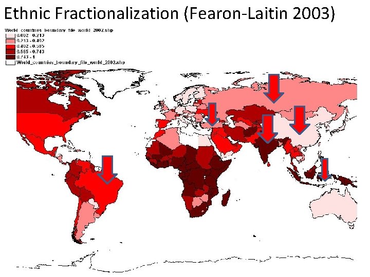 Ethnic Fractionalization (Fearon-Laitin 2003) 