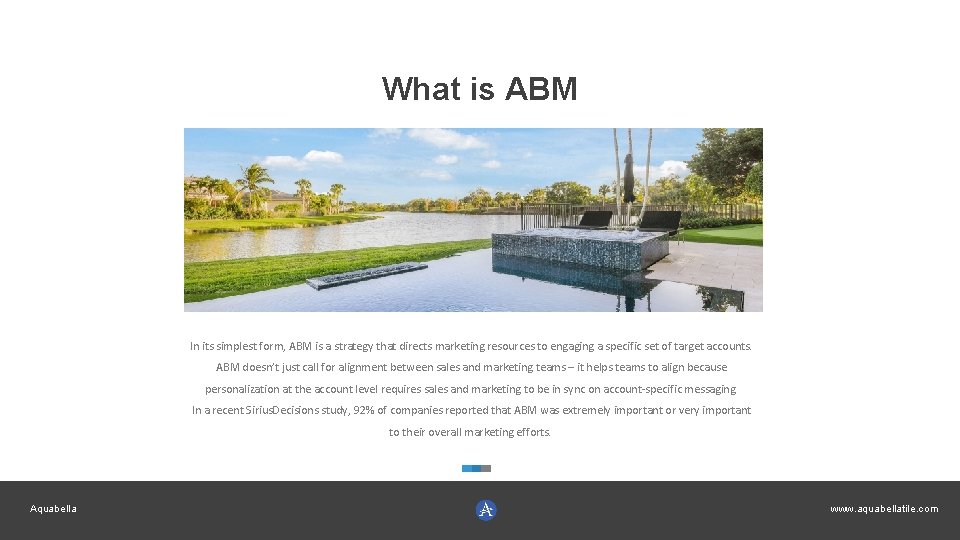 What is ABM In its simplest form, ABM is a strategy that directs marketing