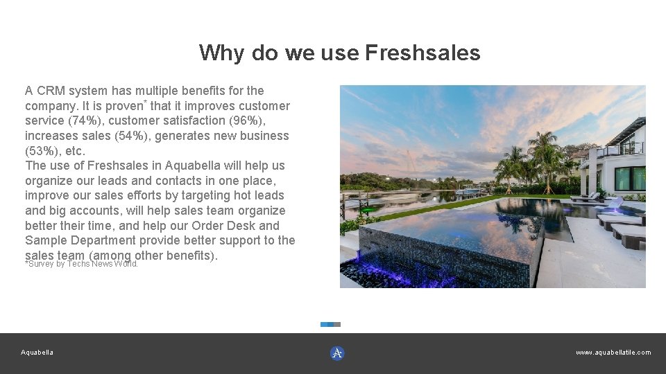 Why do we use Freshsales A CRM system has multiple benefits for the company.