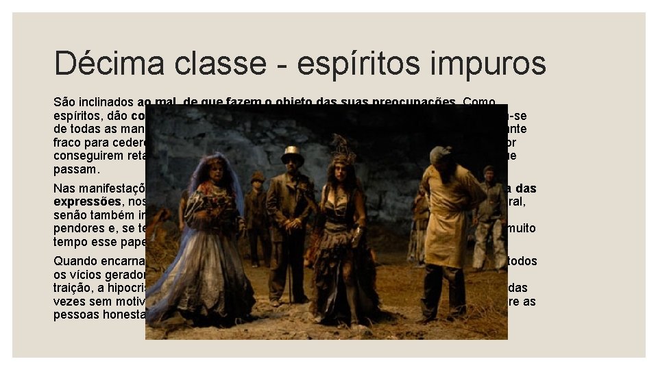 DIFERENTES ORDENS DE ESPRITOS ESCALA ESPRITA OBSERVAES PRELIMINARES