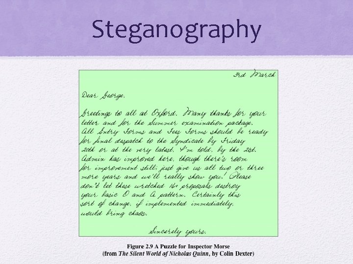 Steganography 