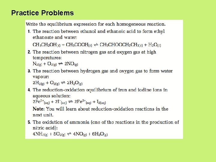 Practice Problems 
