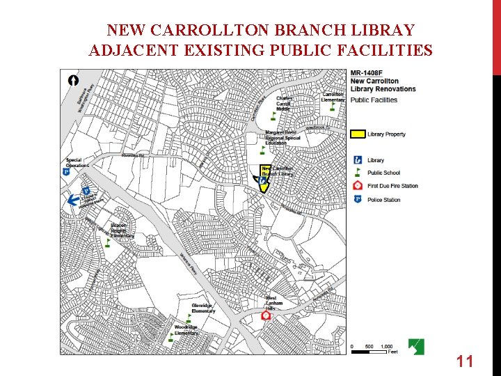 NEW CARROLLTON BRANCH LIBRAY ADJACENT EXISTING PUBLIC FACILITIES 11 