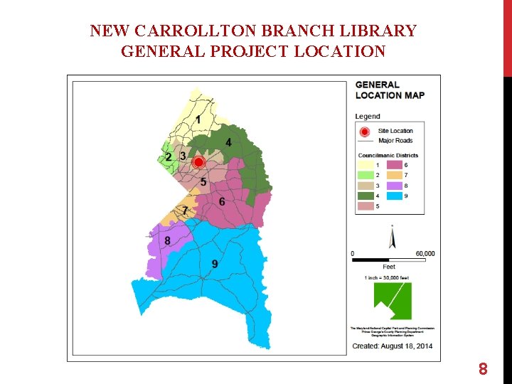 NEW CARROLLTON BRANCH LIBRARY GENERAL PROJECT LOCATION 8 