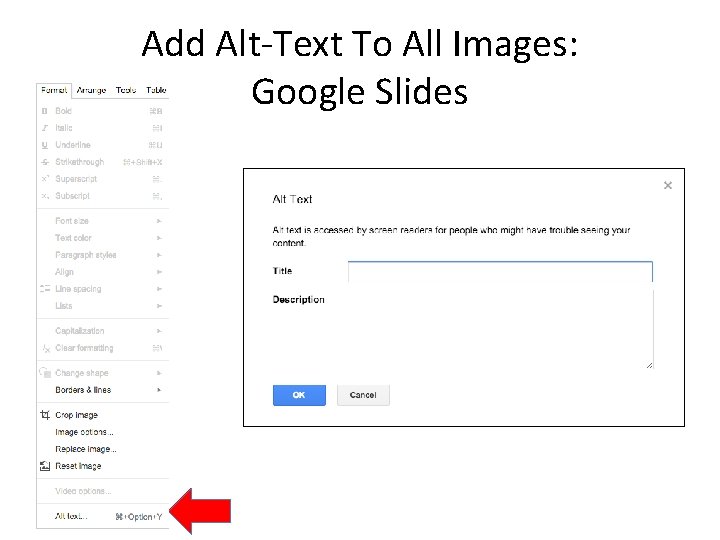 Add Alt-Text To All Images: Google Slides 