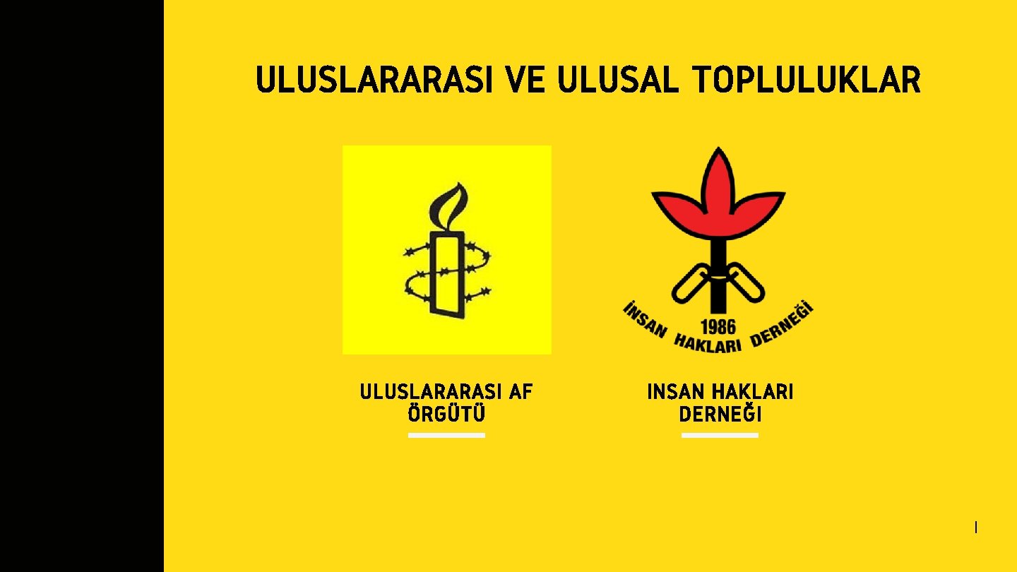 ULUSLARARASI VE ULUSAL TOPLULUKLAR ULUSLARARASI AF ÖRGÜTÜ INSAN HAKLARI DERNEĞI | 