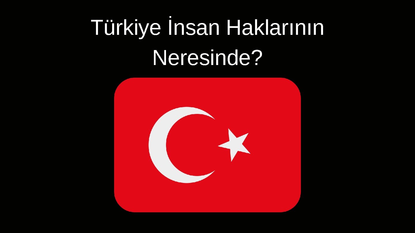 Türkiye İnsan Haklarının Neresinde? 