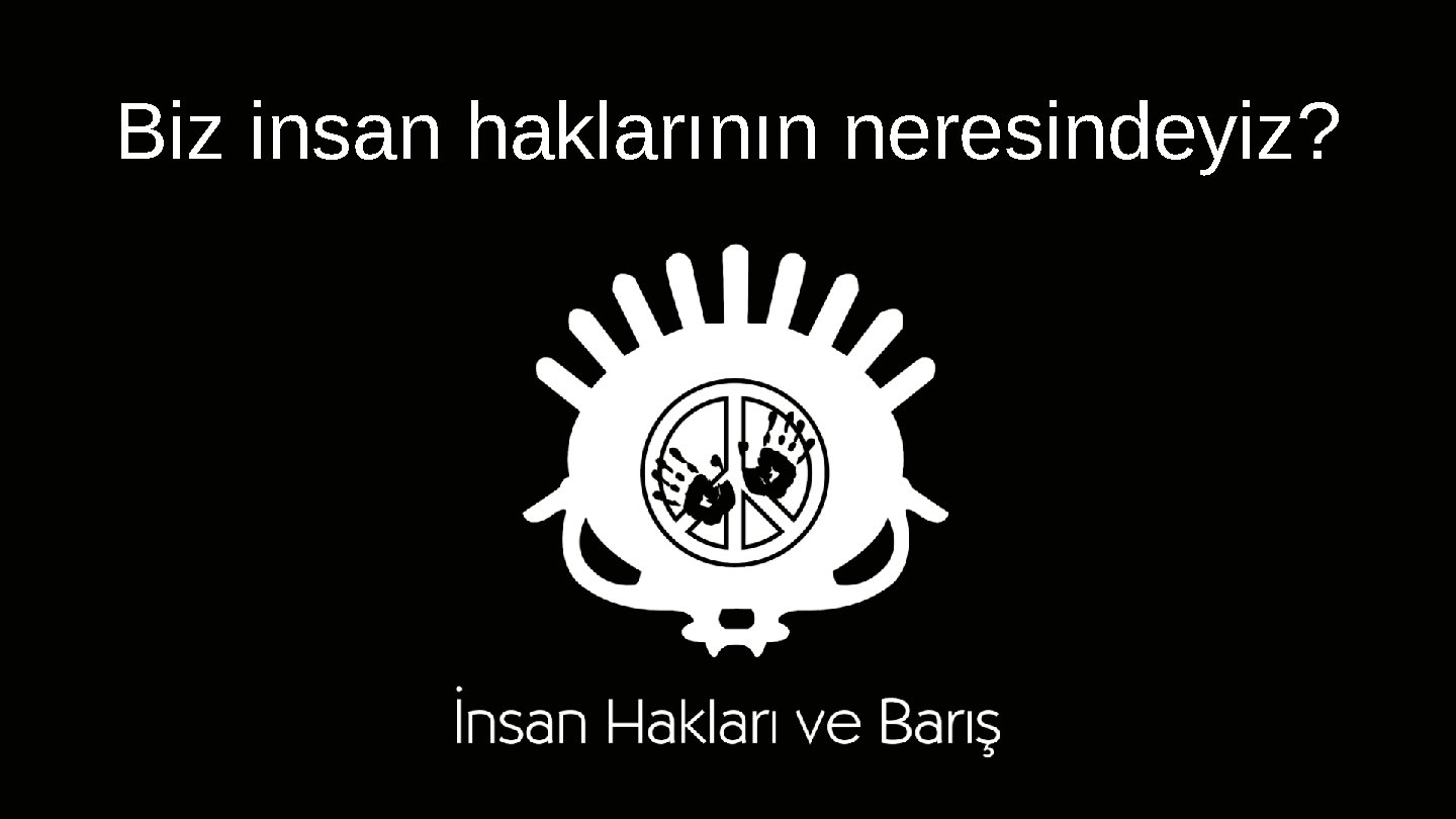 Biz insan haklarının neresindeyiz? 