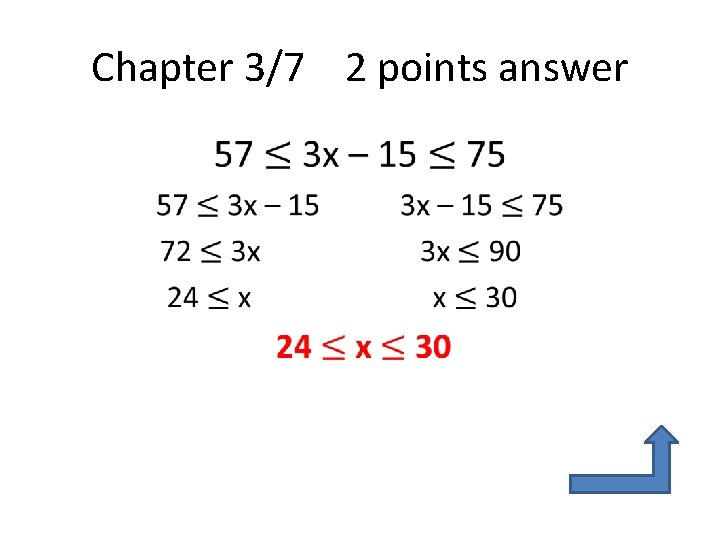 Chapter 3/7 2 points answer • 