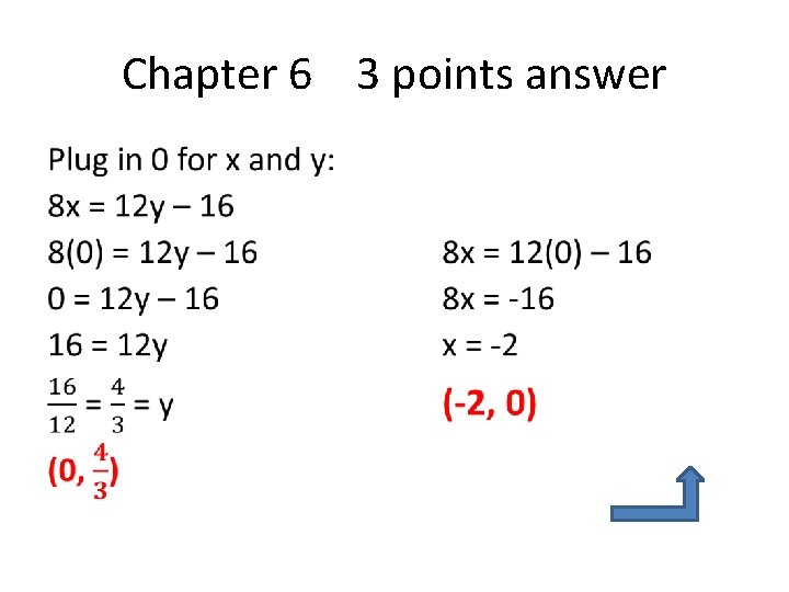 Chapter 6 3 points answer • 