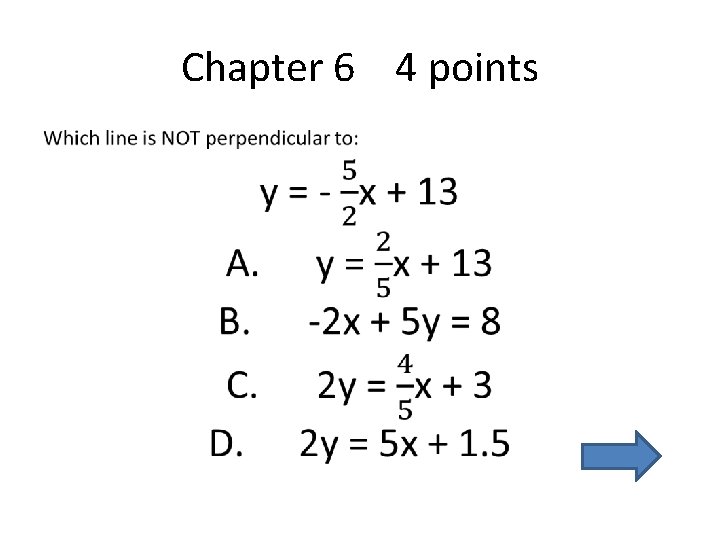 Chapter 6 4 points • 