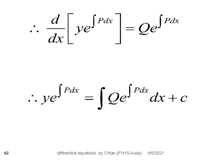 42 differential equations by Chtan (FYHS-Kulai) 9/5/2021 