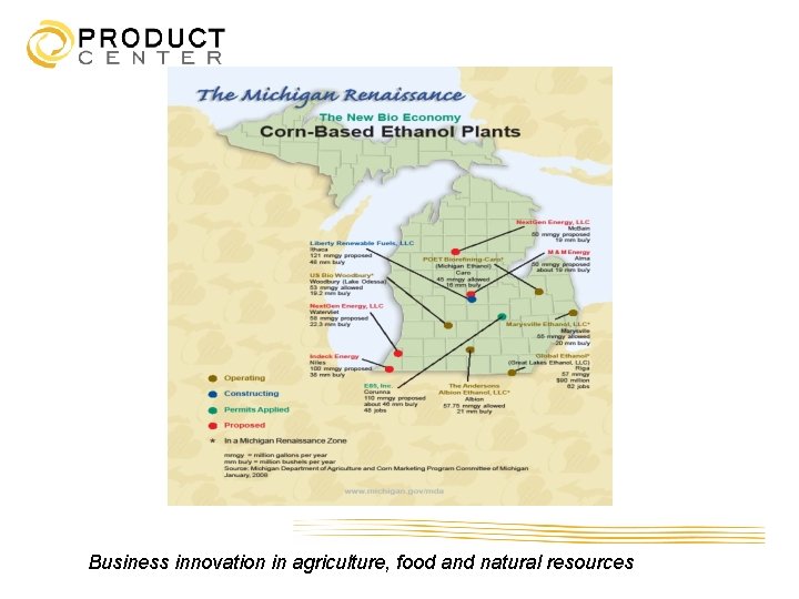 Business innovation in agriculture, food and natural resources 