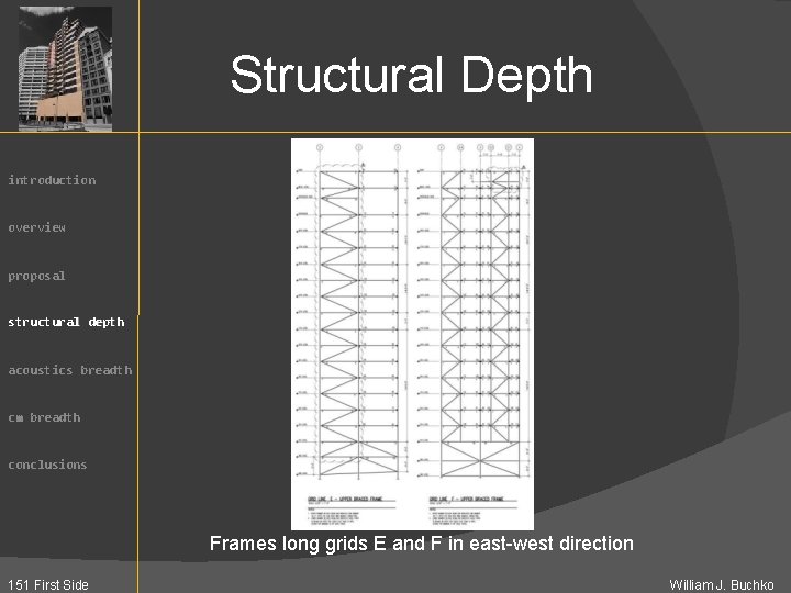 Structural Depth introduction overview proposal structural depth acoustics breadth cm breadth conclusions Frames long