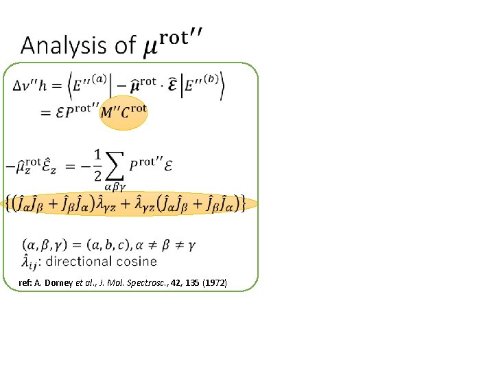 ref: A. Dorney et al. , J. Mol. Spectrosc. , 42, 135 (1972) 