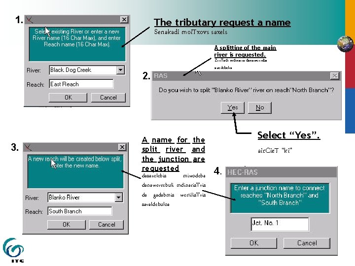 1. The tributary request a name Senakadi moi. Txovs saxels 2. 3. A name