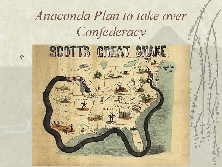 Anaconda Plan to take over Confederacy v 