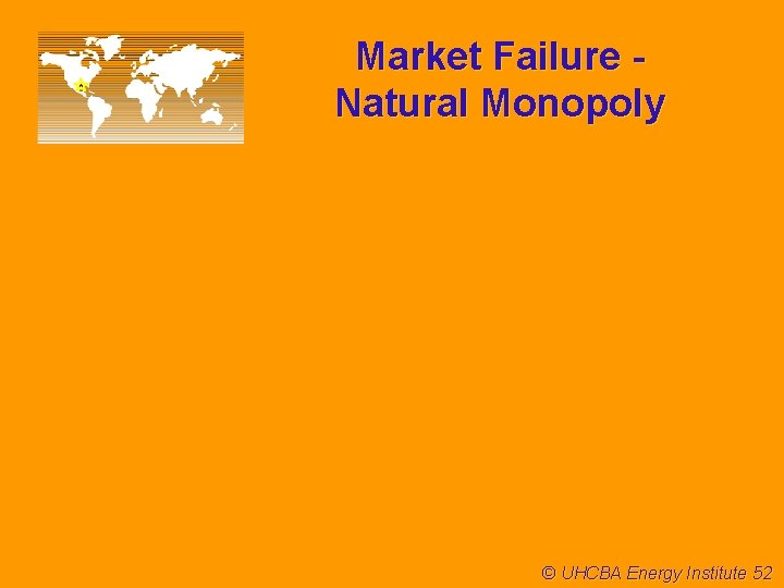 Market Failure Natural Monopoly © UHCBA Energy Institute 52 