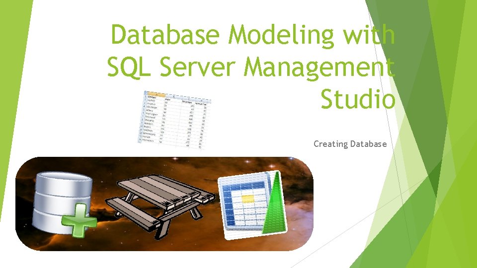 Database Modeling with SQL Server Management Studio Creating Database 