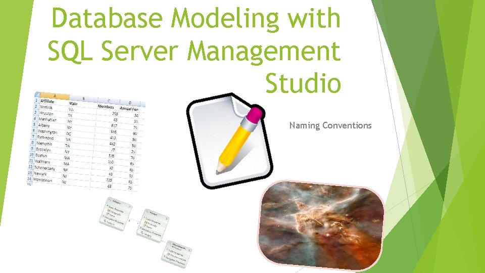 Database Modeling with SQL Server Management Studio Naming Conventions 