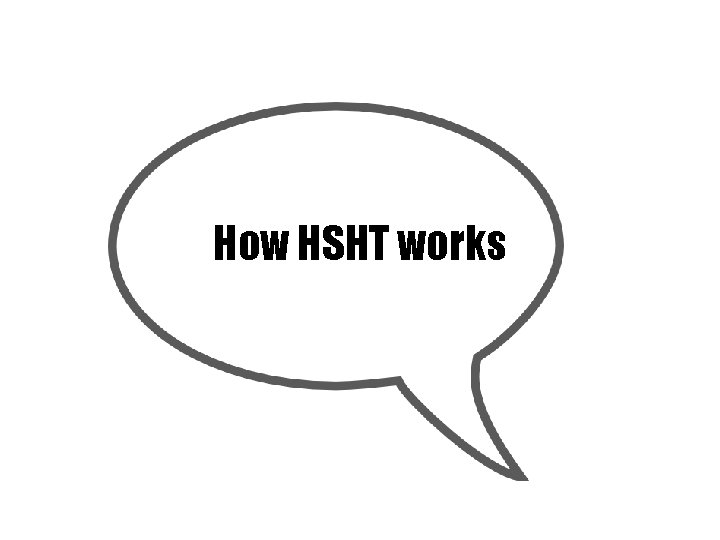 How HSHT works 