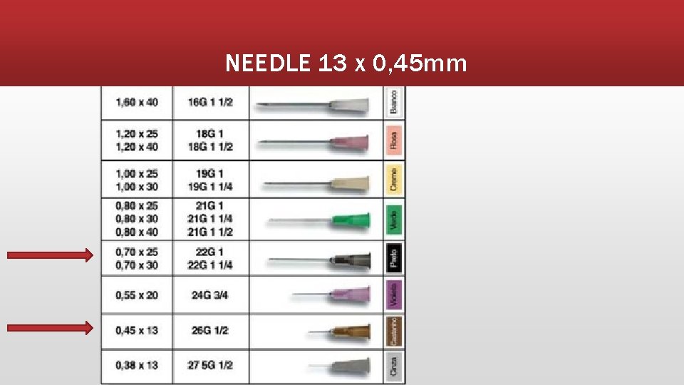 NEEDLE 13 x 0, 45 mm 