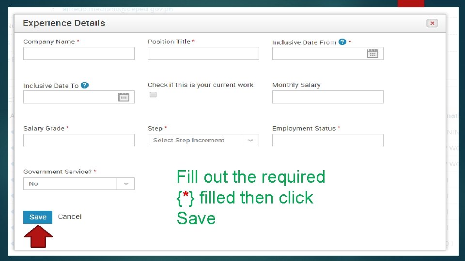 Fill out the required {*} filled then click Save 