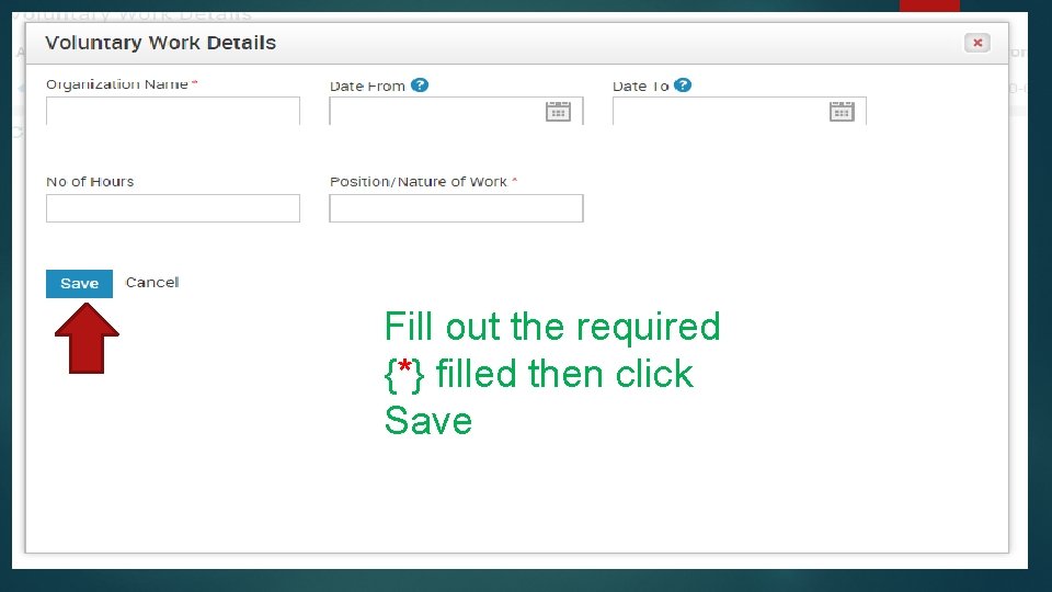 Fill out the required {*} filled then click Save 