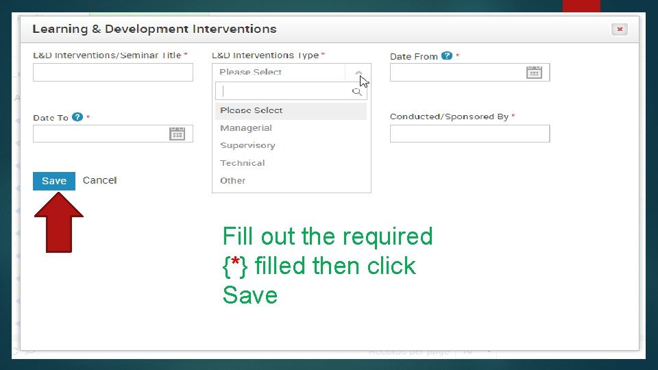 Fill out the required {*} filled then click Save 