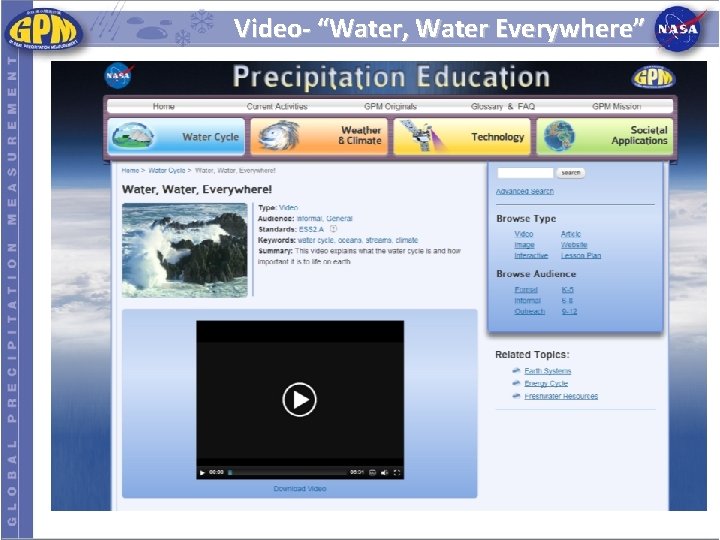 Video- “Water, Water Everywhere” 