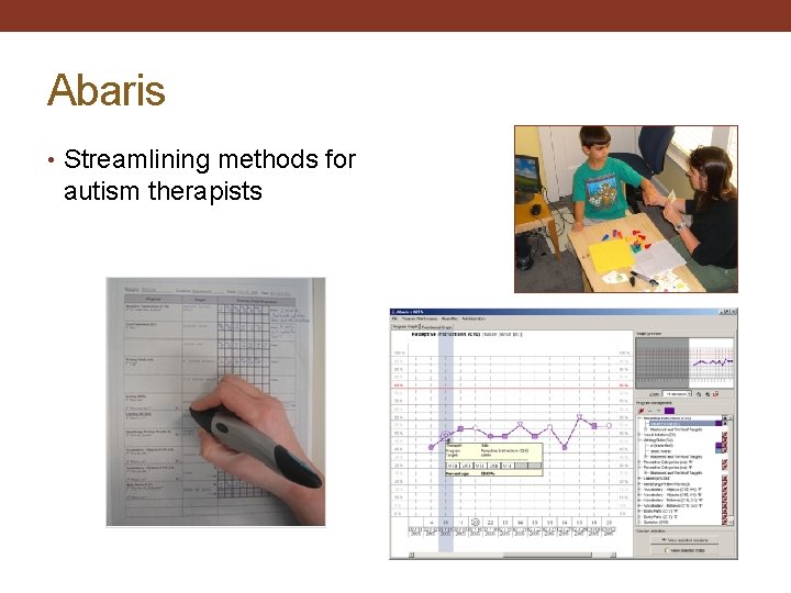 Abaris • Streamlining methods for autism therapists 