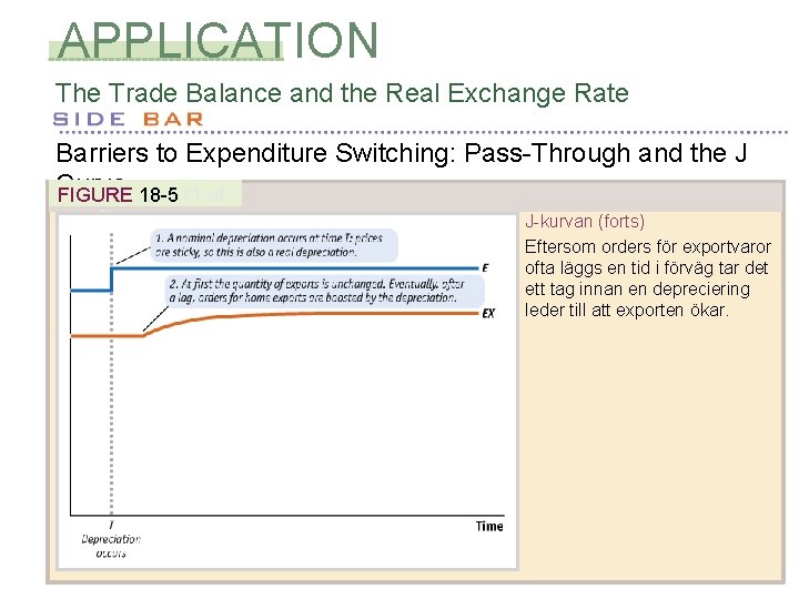 APPLICATION The Trade Balance and the Real Exchange Rate Barriers to Expenditure Switching: Pass-Through