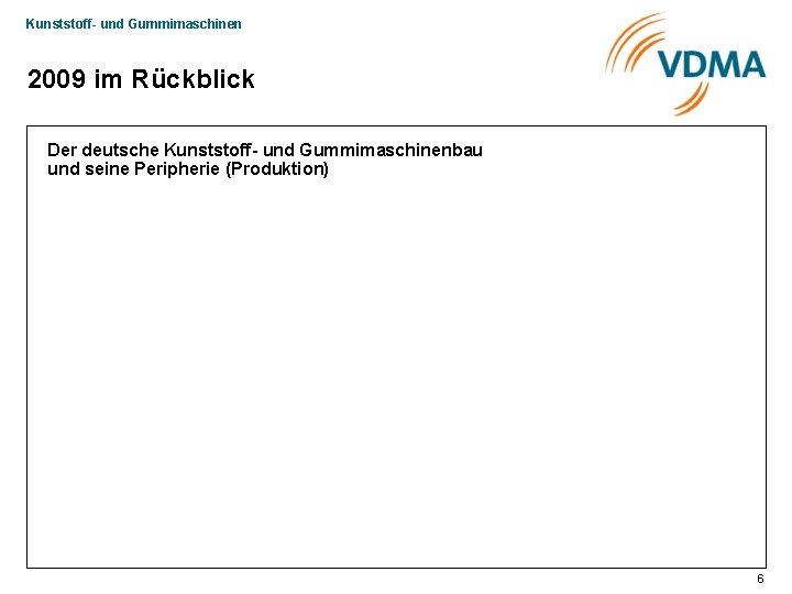 Kunststoff- und Gummimaschinen 2009 im Rückblick Der deutsche Kunststoff- und Gummimaschinenbau und seine Peripherie