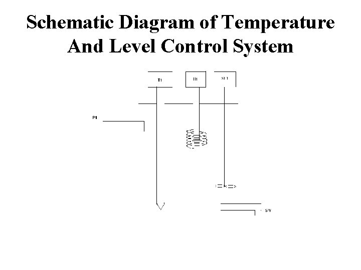 Schematic Diagram of Temperature And Level Control System 
