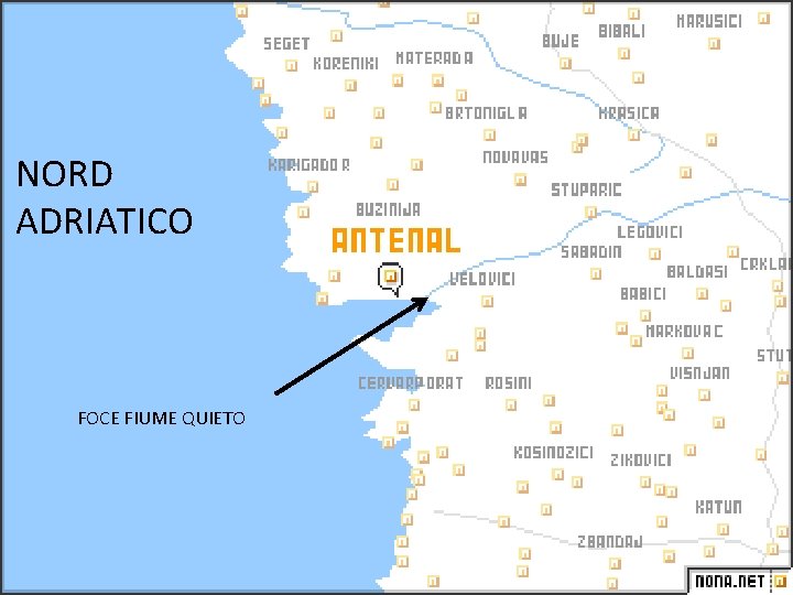 NORD ADRIATICO FOCE FIUME QUIETO 