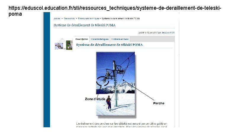 https: //eduscol. education. fr/sti/ressources_techniques/systeme-de-deraillement-de-teleskipoma 