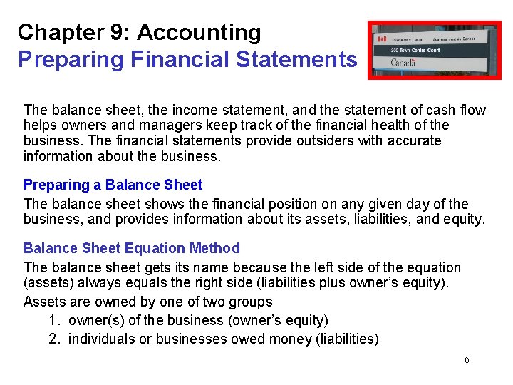 Chapter 9 Accounting Basic Accounting Concepts Businesses engage
