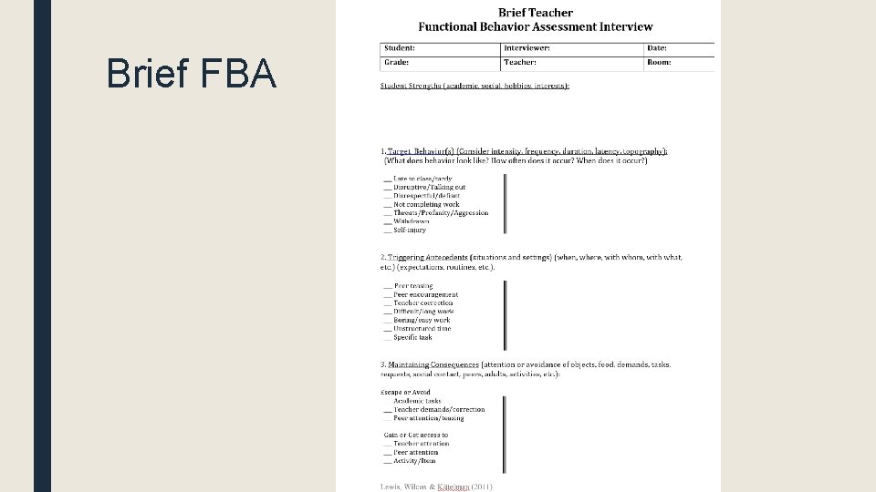 Brief FBA Brief FBA