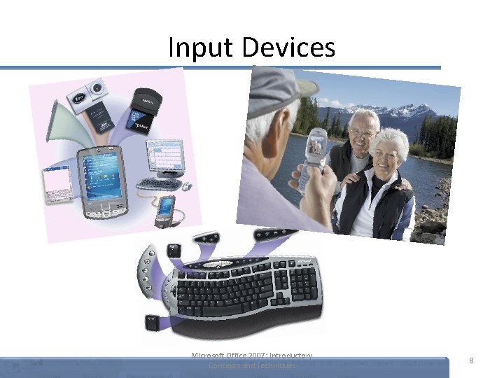 Input Devices Microsoft Office 2007: Introductory Concepts and Techniques 8 Input Devices Microsoft Office 2007: Introductory Concepts and Techniques 8