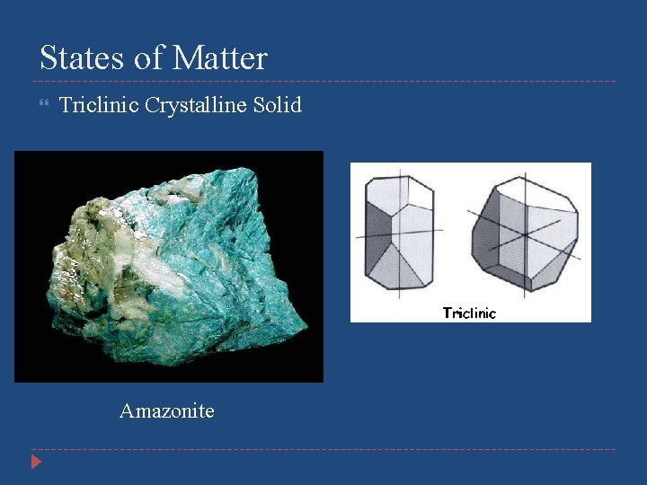 States of Matter Triclinic Crystalline Solid Amazonite 