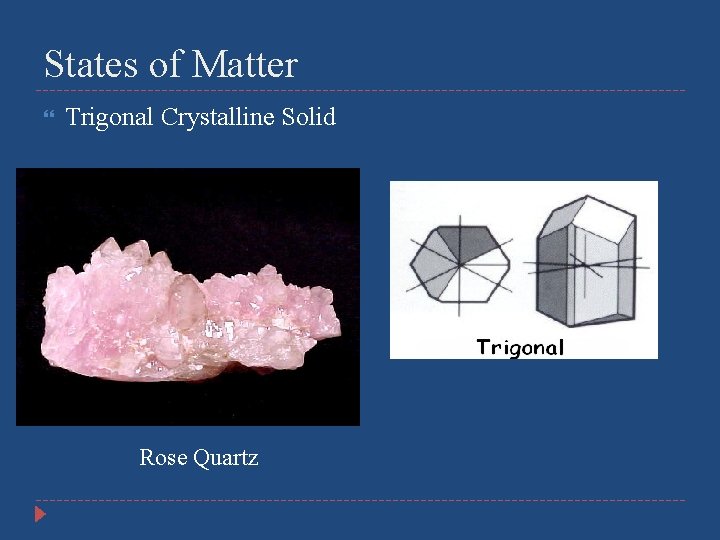 States of Matter Trigonal Crystalline Solid Rose Quartz 