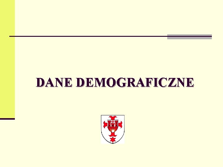 DANE DEMOGRAFICZNE 