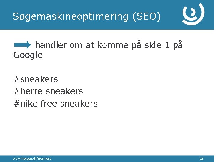 Søgemaskineoptimering (SEO) handler om at komme på side 1 på Google #sneakers #herre sneakers