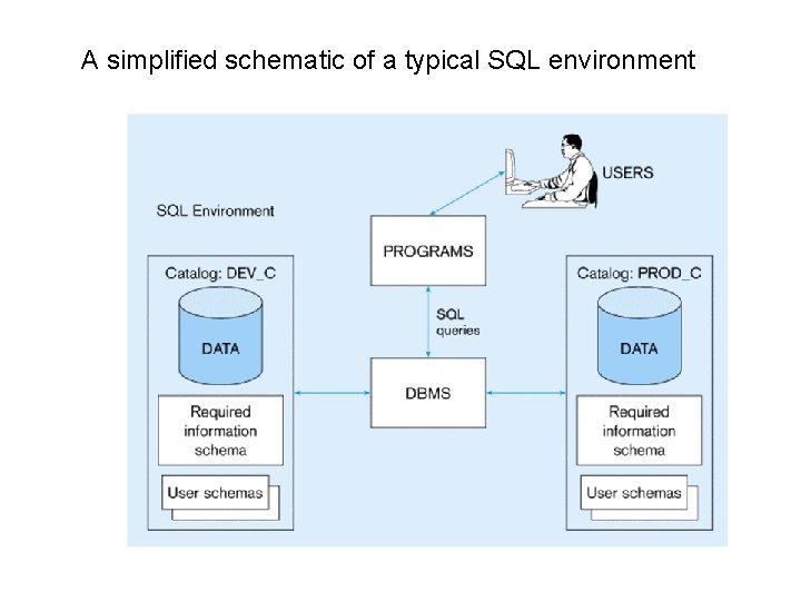 A simplified schematic of a typical SQL environment 