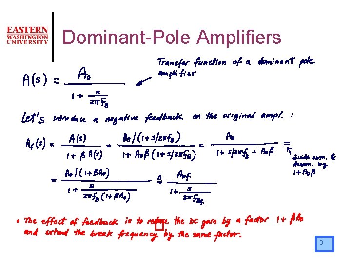 Dominant-Pole Amplifiers 9 