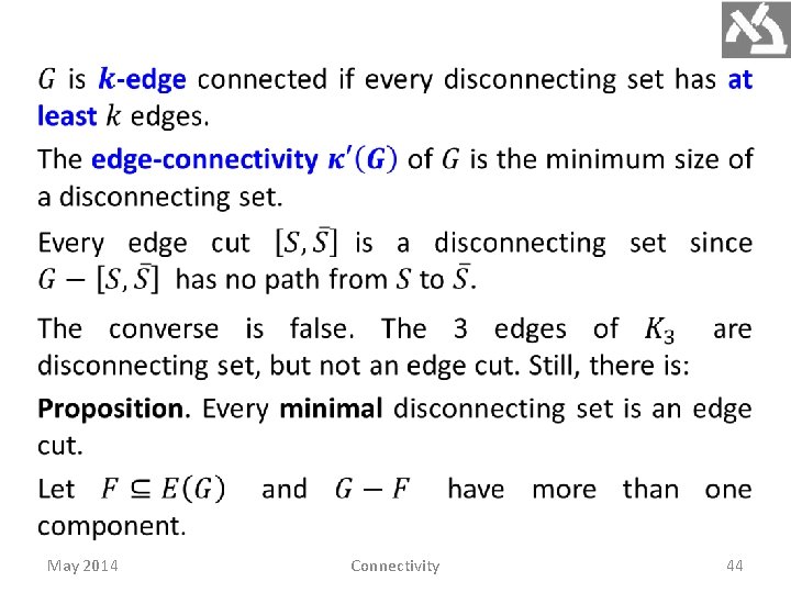 May 2014 Connectivity 44 